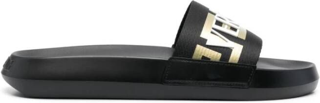 Versace Heren Pool Slide Black Heren