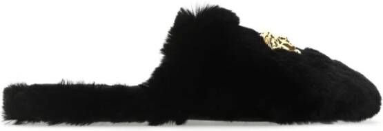 Versace Fur slides Zwart Heren