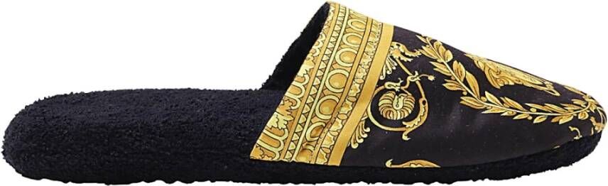 Versace Barokprint slides Black Dames