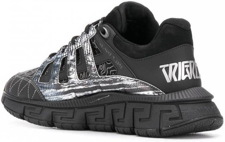 Versace Trigreca Sneakers met Grafische Print Black Heren