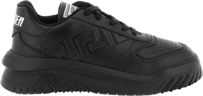 Versace Premium leren Greca Odissea Trainers Black