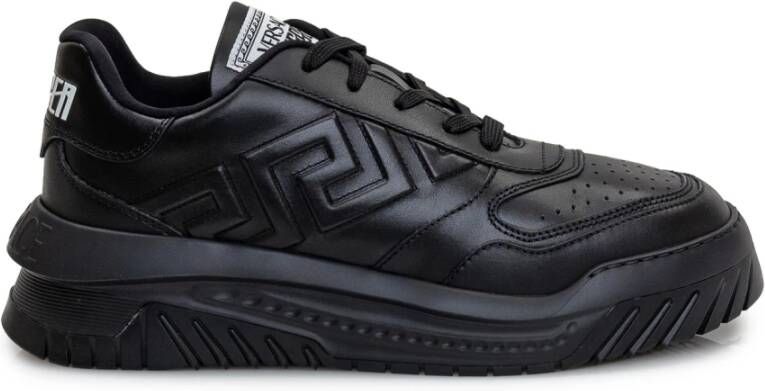 Versace Premium leren Greca Odissea Trainers Black