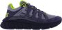 Versace Veelkleurige stof en lederen trigreca sneakers Grijs Heren - Thumbnail 1