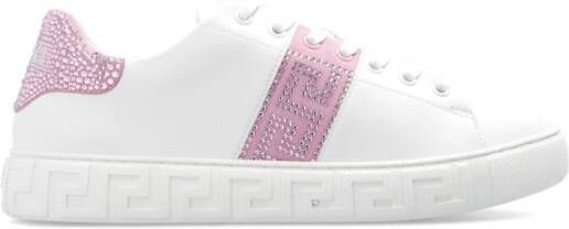Versace Sneakers met kristallen White Dames
