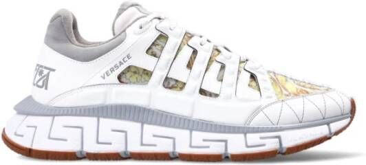Versace Sneakers met logo Wit Heren
