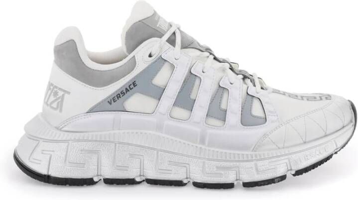 Versace Witte Trigreca Low-Top Sneakers White Heren