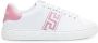Versace Witte Sneakers met Vetersluiting en Grieks Patroon White Dames - Thumbnail 4
