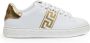 Versace Witte Sneakers met Vetersluiting en Grieks Patroon White Dames - Thumbnail 2
