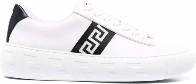 Versace Leren Low Top Sneakers White