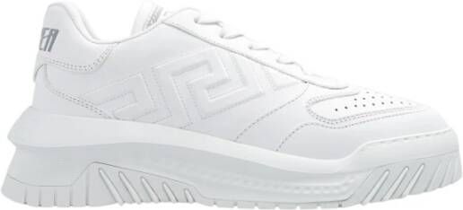 Versace Greca Odissea Veterschoenen van leer White Heren