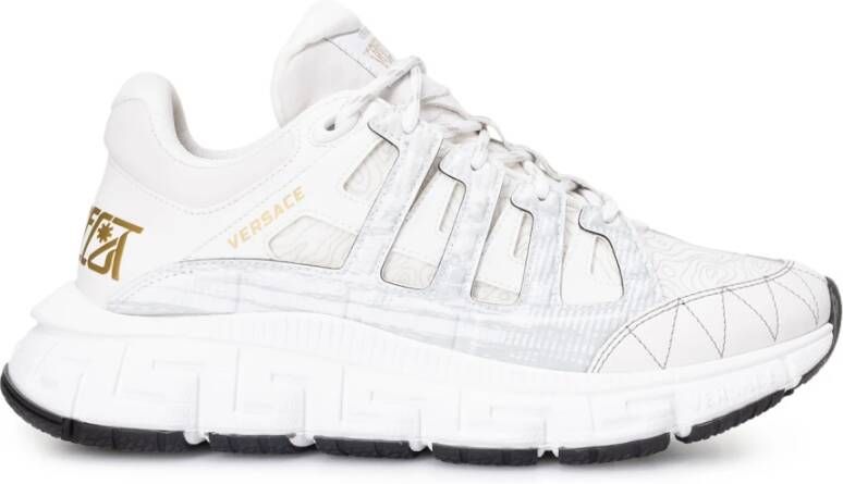 Versace Trigreca Sneakers Glamoureuze en zelfverzekerde stijl White Heren