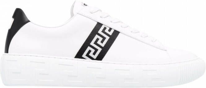 Versace Leren Low Top Sneakers White