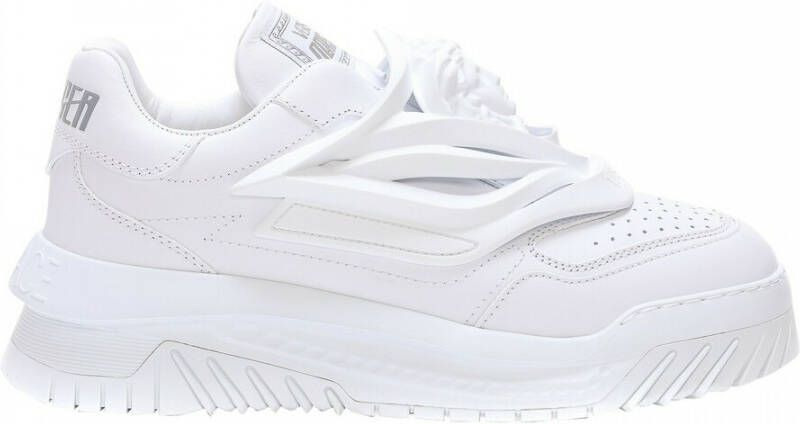 Versace Odissea Sneakers Leer Medusa Hoofd Track Zool White - Foto 2