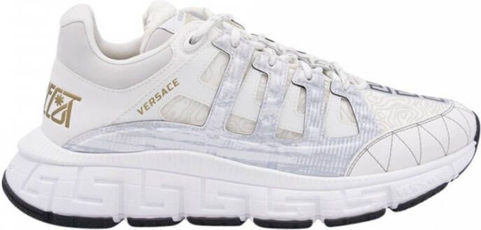 Versace Trigreca Sneakers Glamoureuze en zelfverzekerde stijl White Heren