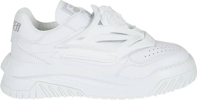 Versace Odissea Sneakers Leer Medusa Hoofd Track Zool White - Foto 3