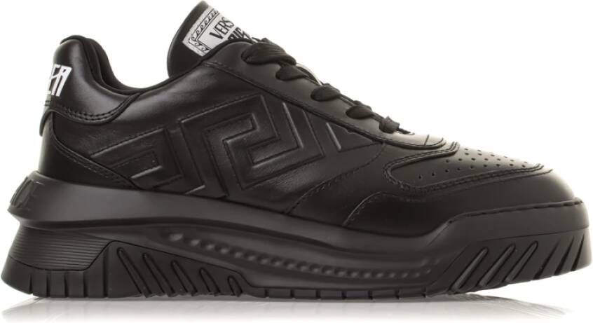 Versace Zwarte Sneakers Stijlvol Model Black