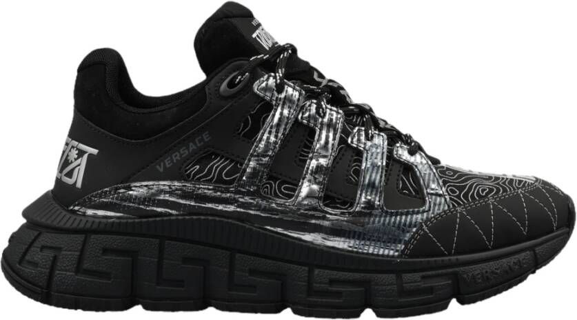 Versace Trigreca Sneakers met Grafische Print Black Heren