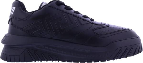 Versace Premium leren Greca Odissea Trainers Black