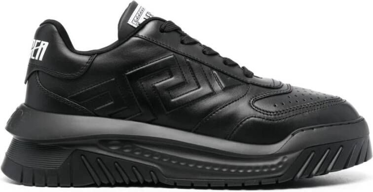 Versace Zwarte Sneakers Stijlvol Model Black Heren
