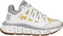 Versace Stijlvolle Lace-Up Leren Sneakers met Logo's - Thumbnail 1