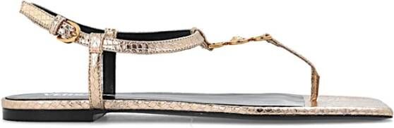 Versace Medusa '95 Teenslippers met Kristallen Yellow Dames - Foto 4