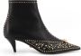 Versace Studded Metal Detail Leren Laarzen - Thumbnail 1