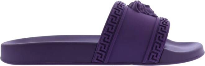 Versace Claquettes Medusa Couleur Presta: Violet Paars Heren