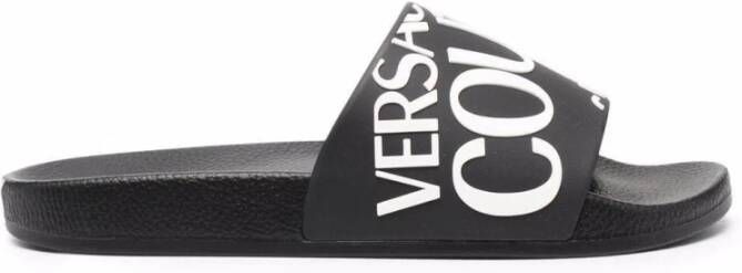 Versace Jeans Couture Platte schoenen voor vrouwen Black Heren