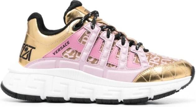 Versace Trigreca Low-Top Sneakers Roze Dames