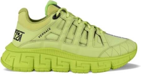 Versace Trigreca Sneakers in Limegroen Green Heren