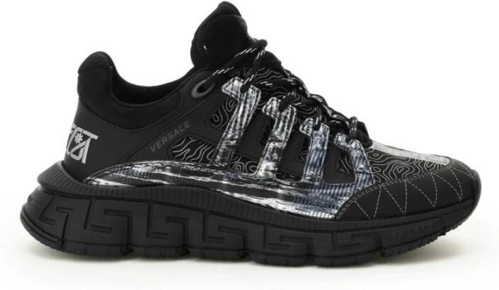 Versace Trigreca Sneakers met Grafische Print Black
