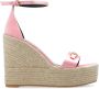 Versace Verfraaide sleehak sandalen Pink Dames - Thumbnail 1