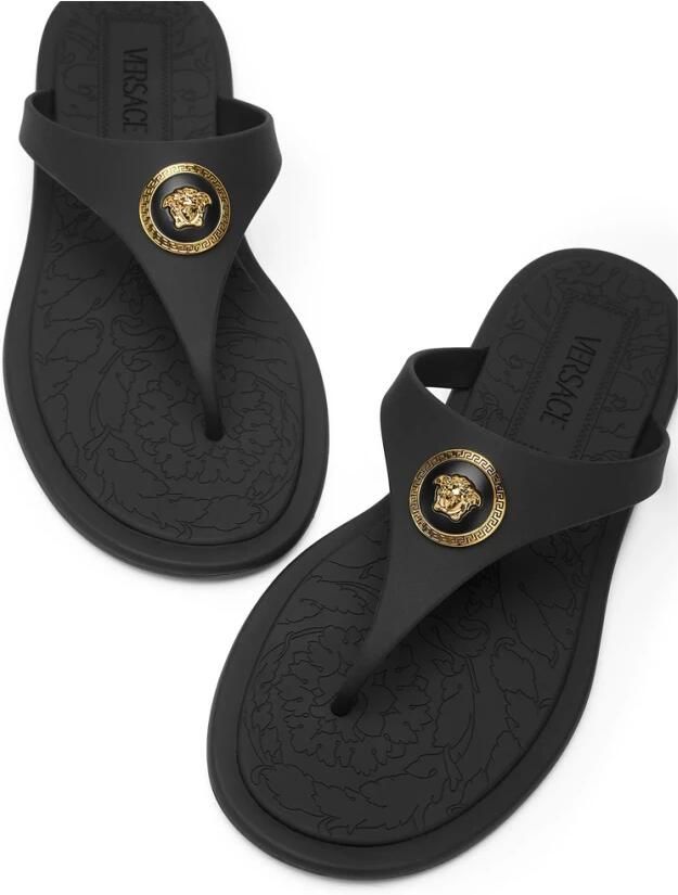 Versace Alia Rubber Flat Sandals