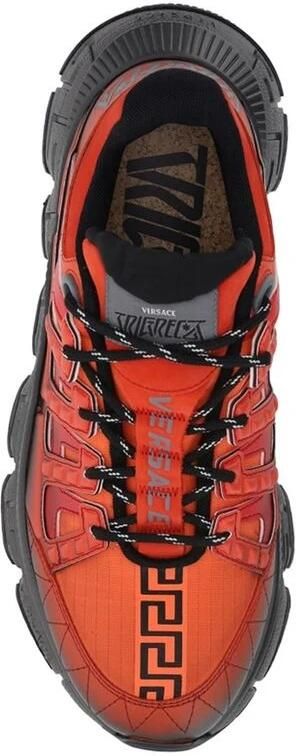 Versace Rode lage sneakers met Trigreca-print Red Heren - Foto 2