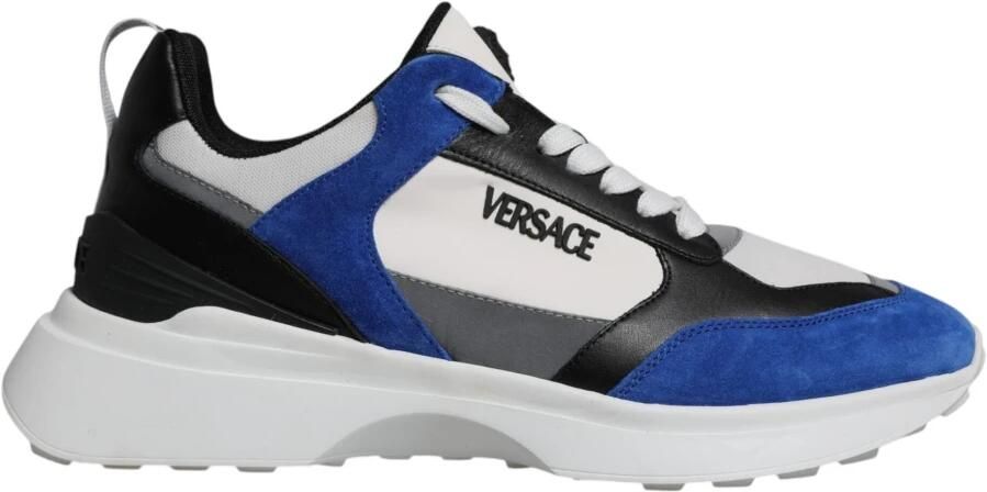 Versace Canvas Quad Fabric Medusa Low Top Sneakers