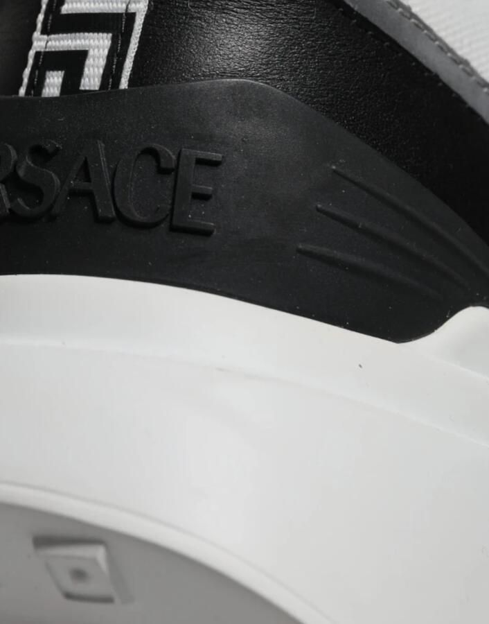 Versace Canvas Quad Fabric Medusa Low Top Sneakers