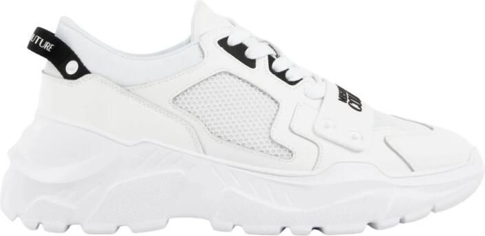 Versace Jeans Couture Chain Reaction Sneaker White Leather Chunky Sole - Foto 3
