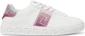 Versace Crystal Greca Sneakers - Wit