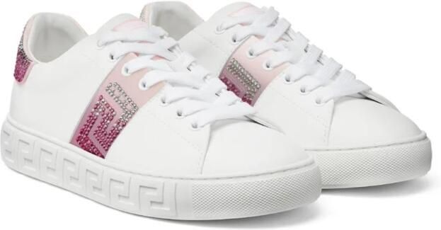 Versace Crystal Greca Sneakers - Foto 4
