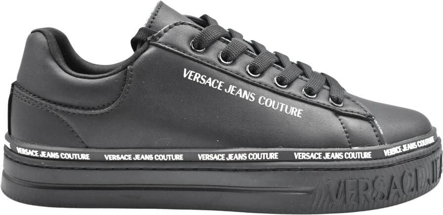 Versace Dames Geveterde Schoenen Zwart Aw23