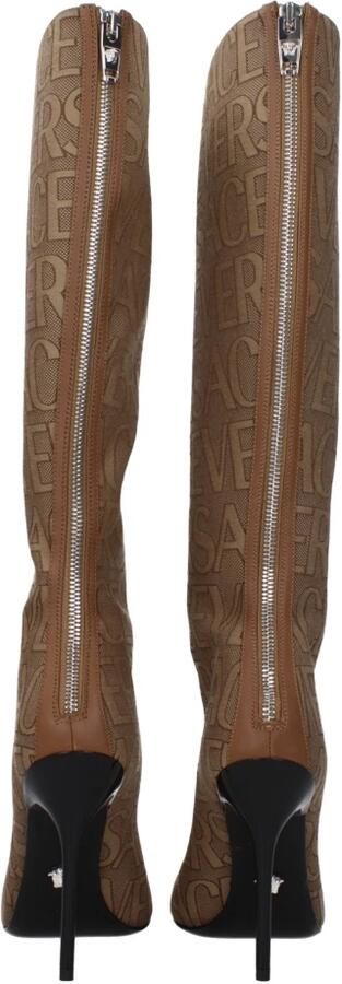 Versace Kniehoge laarzen uit de 'La Vacanza' collectie. Bruin Dames - Foto 4