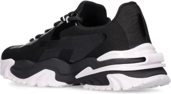 Versace Jeans Couture Zwarte Sneakers met Logo Print en Chunky Rubberen Zool Black Heren - Foto 3
