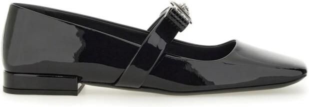 Versace Gianni Ribbon Patent Ballerinas