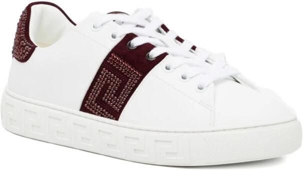 Versace Greca Embellished Nylon Sneakers - Foto 2