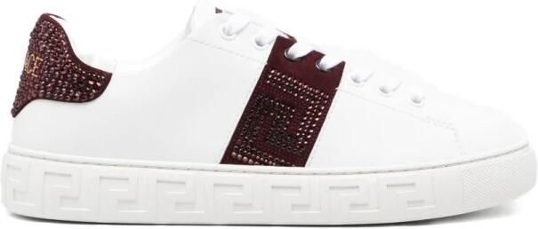 Versace Greca Embellished Nylon Sneakers