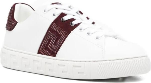 Versace Greca Embellished Nylon Sneakers - Foto 2