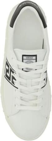 Versace Wit Zwart Kalfsleer Sneaker White Heren - Foto 2