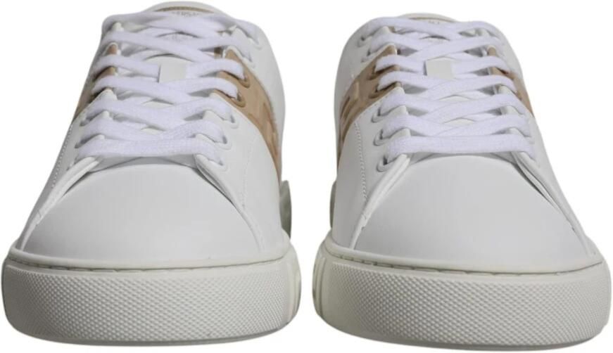 Versace Greca Print Lage Sneakers Wit