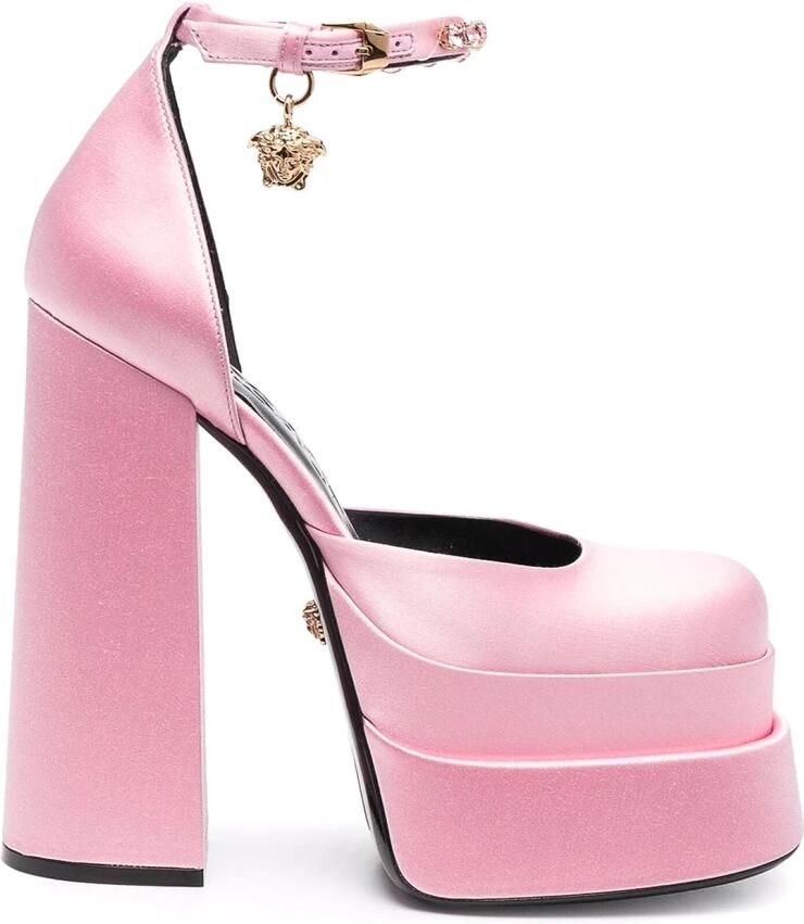 Versace Hoge hakken voor dames Medusa lichtroze 1002005-Dra67-1Pb9V