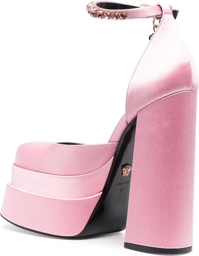 Versace Hoge hakken voor dames Medusa lichtroze 1002005-Dra67-1Pb9V - Foto 2